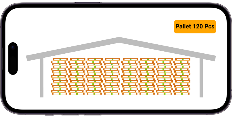 Utilizing mobile application to read chameleon code to count inventory