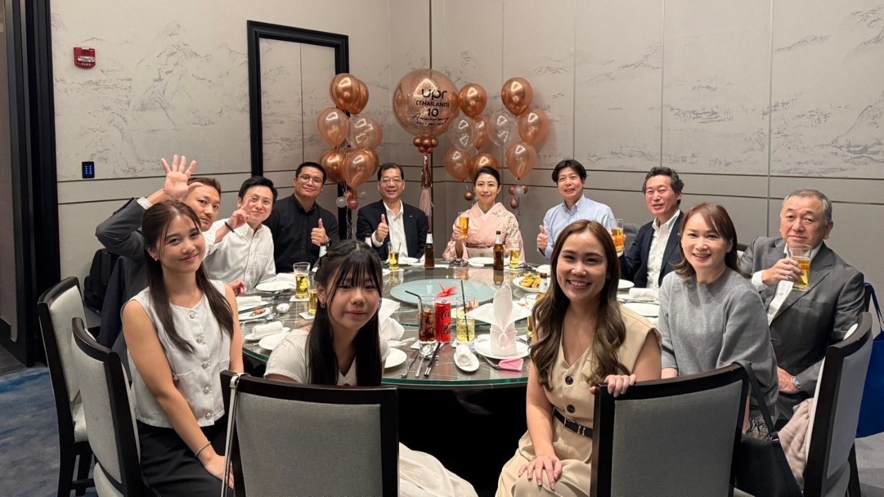 CEO and family sitting at the dining table